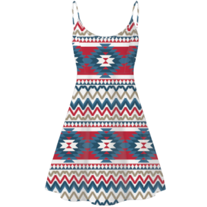 std0017 pattern native american strings dress