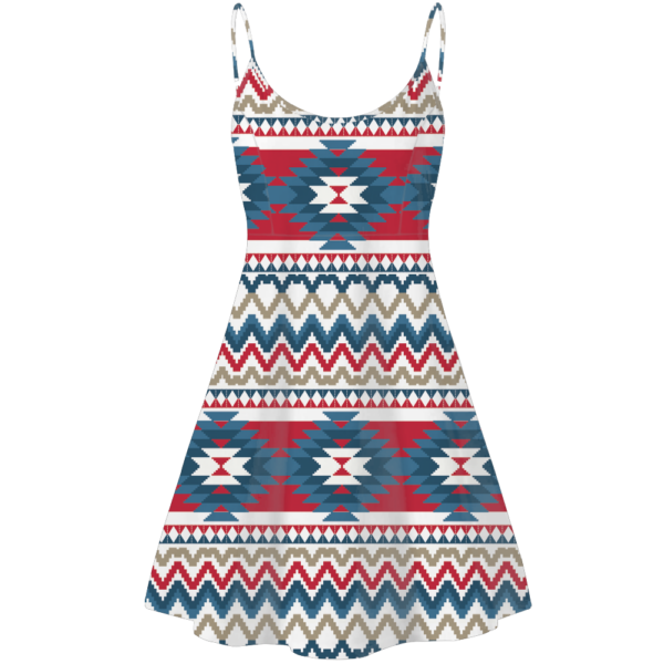 std0017 pattern native american strings dress