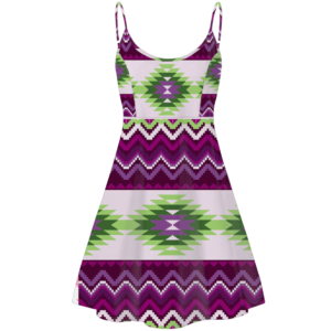 std0018 pattern native american strings dress