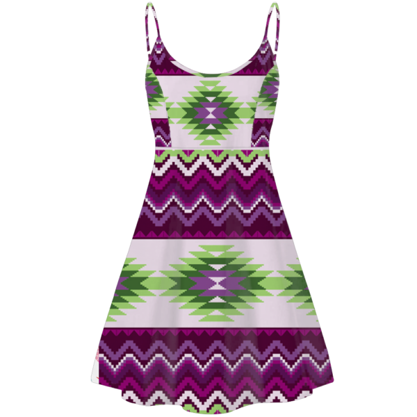 std0018 pattern native american strings dress