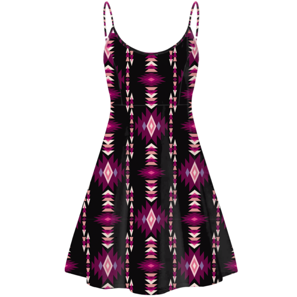 std004 pattern native american strings dress