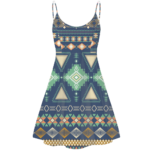 std006 pattern native american strings dress