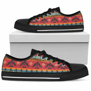 thunderbird native american design low top canvas shoes 1