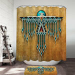 thunderbird native american shower curtain