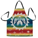 thunderbird rainbow native american apron