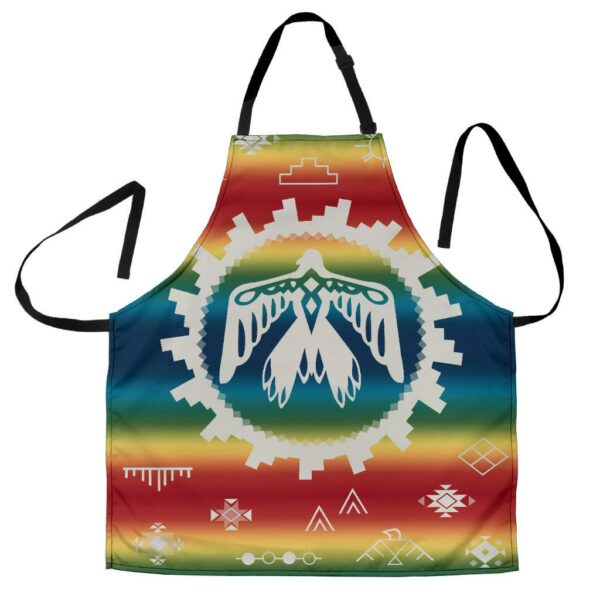 thunderbird rainbow native american apron