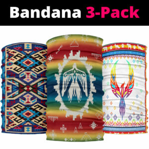 thunderbird rainbow native american bandana 3 pack new