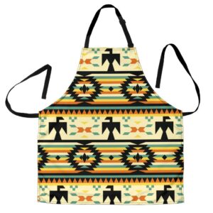 thunderbird yellow native american apron