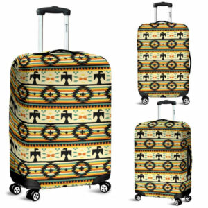 thunderbird yellow native american luggage covers 1