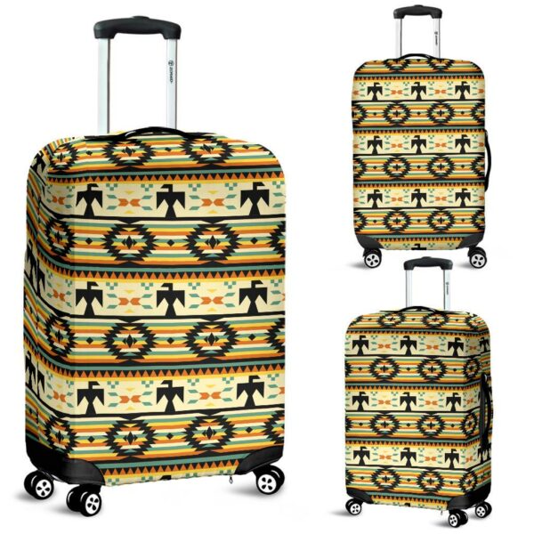 thunderbird yellow native american luggage covers