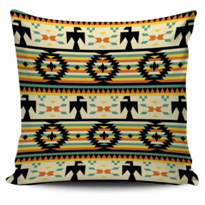 thunderbirds yellow native american pillow covers