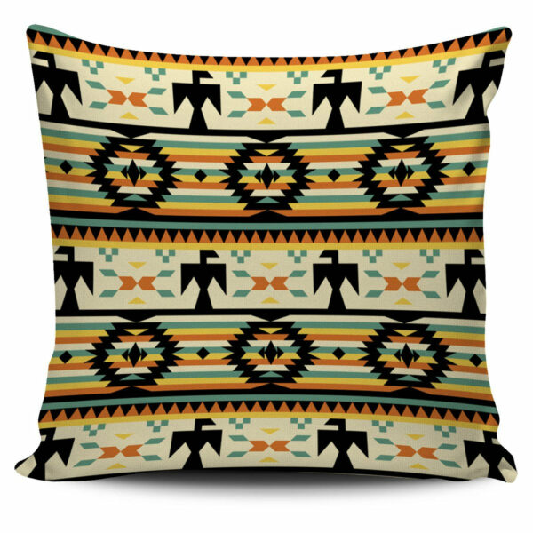 thunderbirds yellow native american pillow covers