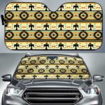 thunderbirds yellow native american symbol auto sun shades no link