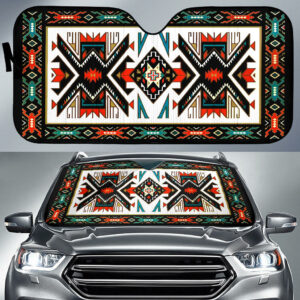 tribal colorful pattern native american pride 3d auto sun shades
