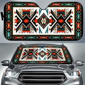 tribal colorful pattern native american pride 3d auto sun shades no link