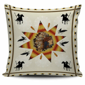 tribe chief warriors native american pillow covers