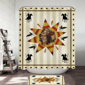 tribe chief warriors shower curtain