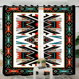 tribe colorful pattern native american design living room curtain 1