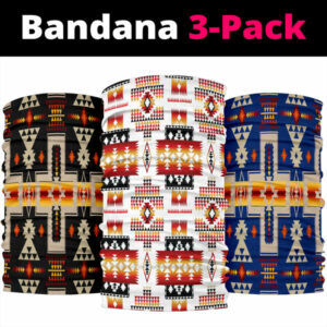 tribe design native american area bandana 3 pack new 1