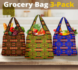 tribe native mixing color grocery bags 1