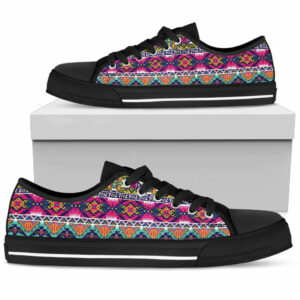 united tribe symbols native american design low top canvas shoes