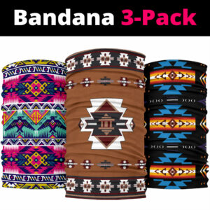 united tribes native american deisgn bandana 3 pack new