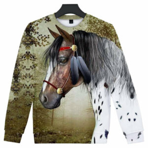 warrior horse native american sweatshirt 1