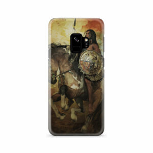 warrior riding horse native american pride phone case