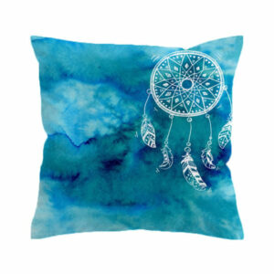 watercolor dream catcher pillow case pink and blue pillow covers 1