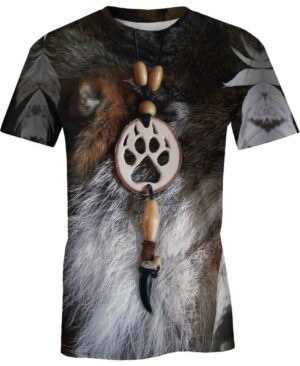 welcomenative animal fur motifs 3d t shirt all over print t shirt native
