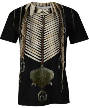 welcomenative black bead pattern 3d t shirt all over print t shirt native