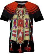 welcomenative black red native style 3d t shirt all over print t shirt 