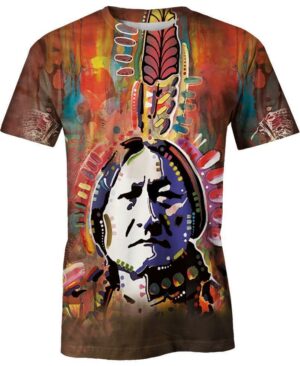 welcomenative chief sitting bull 3d t shirt all over print t shirt native