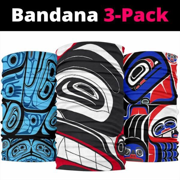 west coast haida bandana 3 pack new