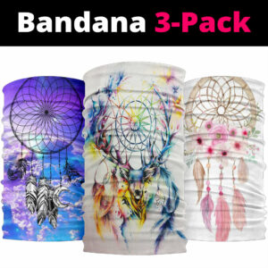 white sky dreamcatcher bandana 3 pack new