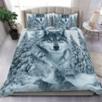 white wolf native american bedding set