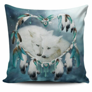 wolf dream catcher native american pillow covers