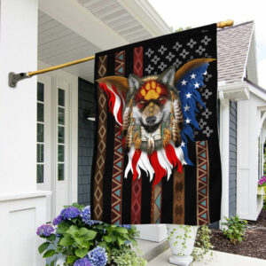 wolf eagle native american flag ddh3248f