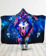Wolf Galaxy Hooded Blanket