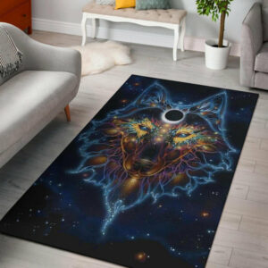 wolf galaxy native american design area rug no link 1