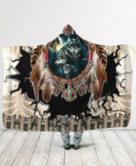 Wolf Hooded Blanket