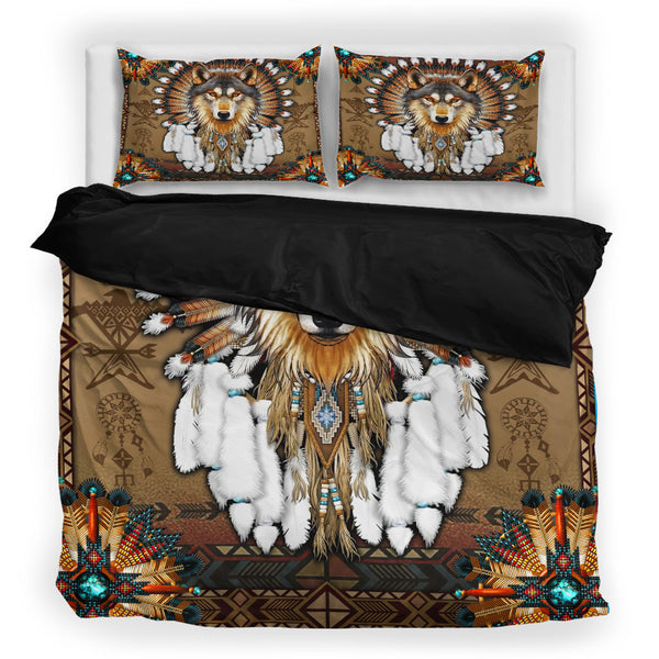 Wolf Native American Bedding Set - 49native.com