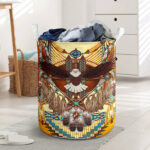yellow dream catcher eagle laundry basket