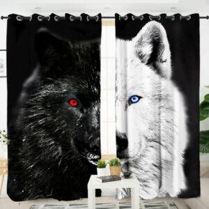 ying and yang native american living room curtain no link