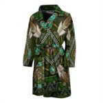 green mandala native american pride bath robe