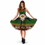 indigenous green native american 3d dress