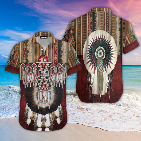 native american pattern aloha hawaiian shirts for men for women wt6082