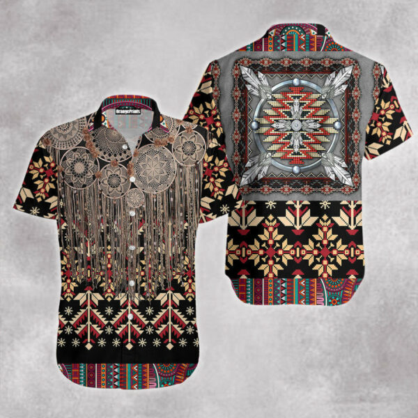 native pattern aloha hawaiian shirts for men and women wt5622 1