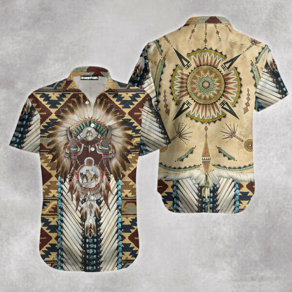 native pattern aloha hawaiian shirts for men and women wt5623 1