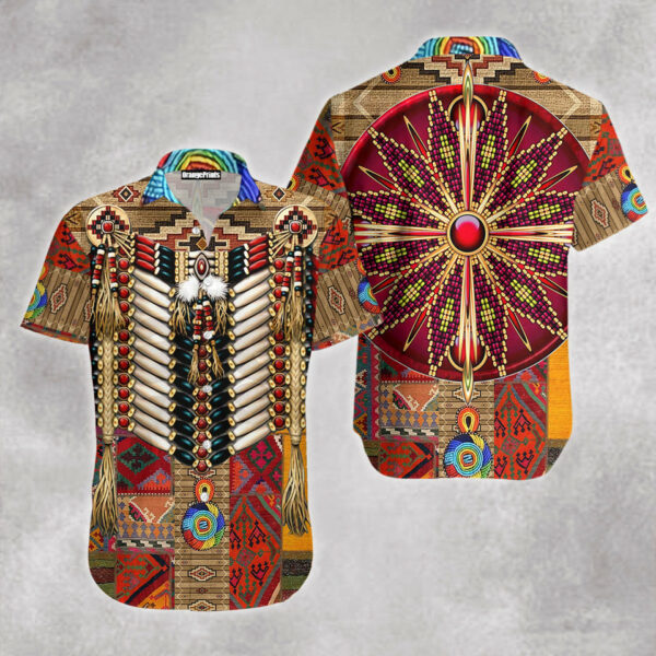 native pattern aloha hawaiian shirts for men and women wt5624